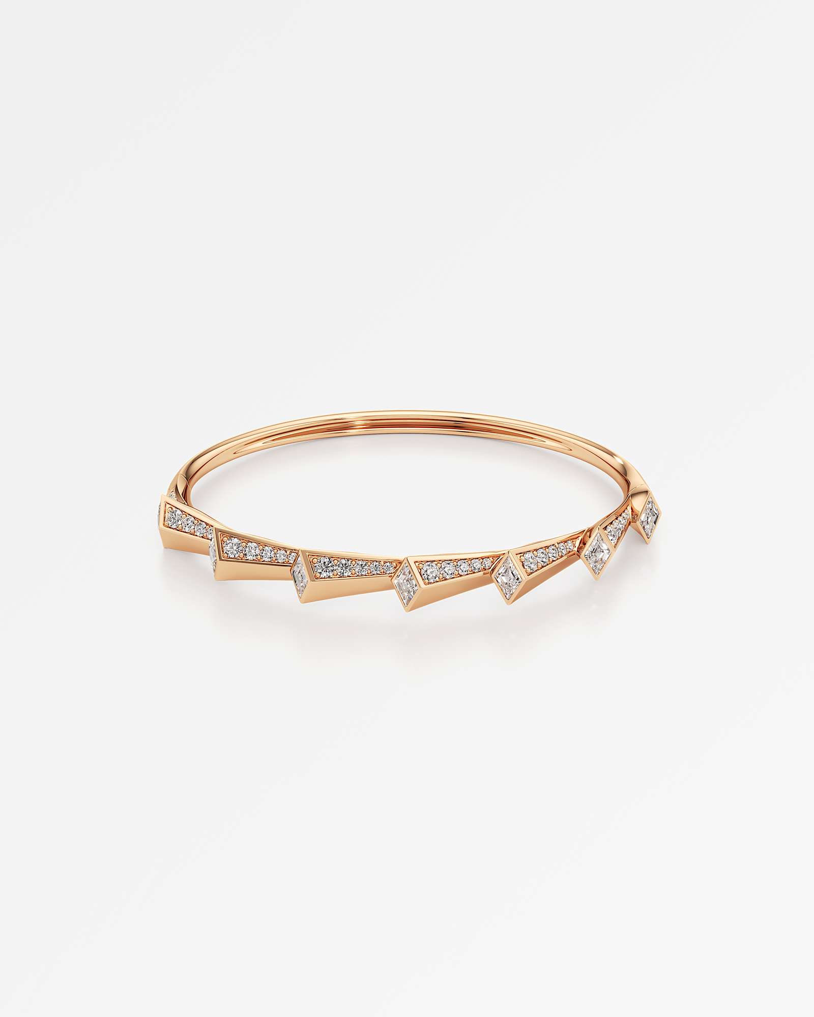 AM To Beyond Resonova Diamond Bangle, in 14K Rose Gold (2.51 ctw)