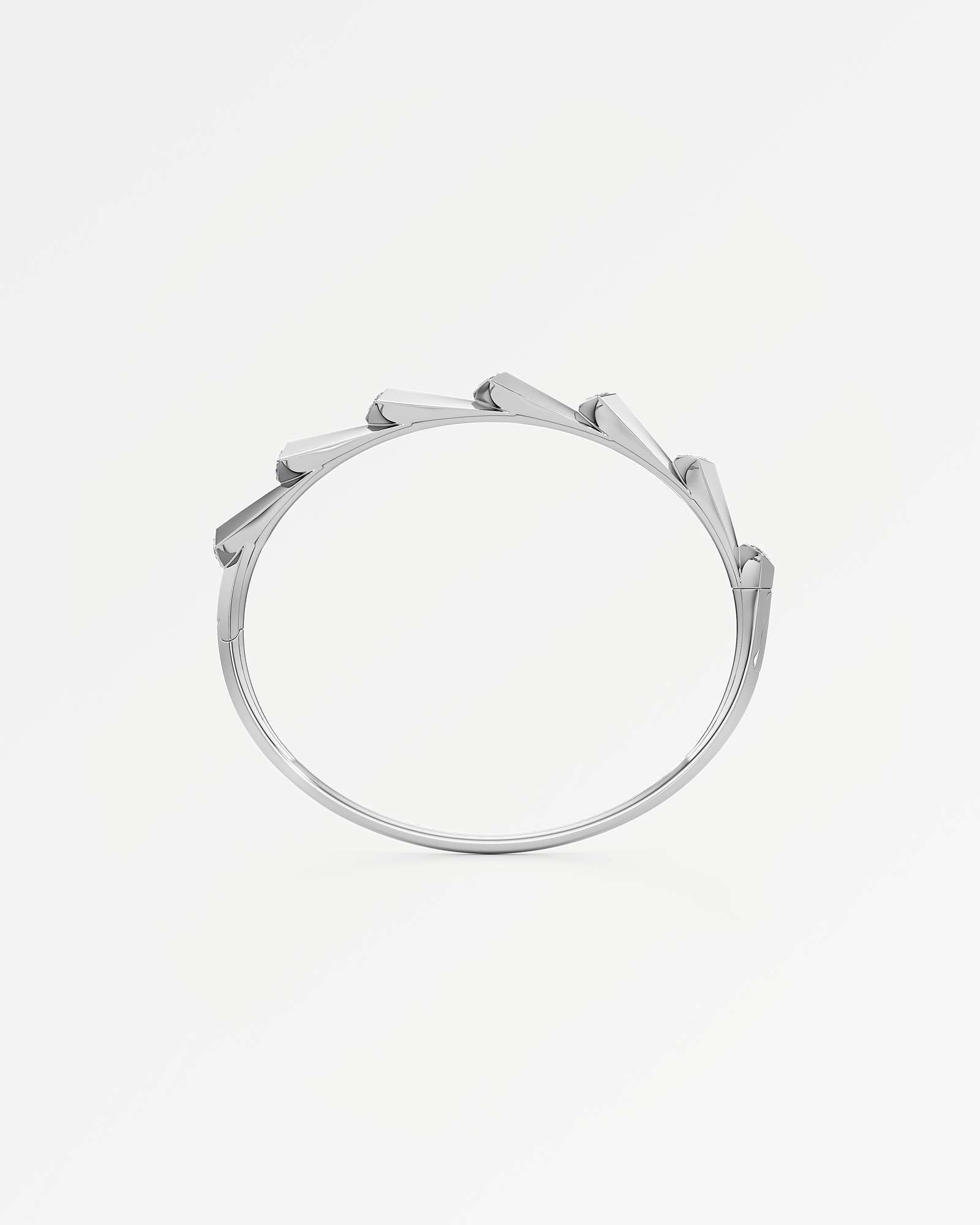 AM To Beyond Resonova Diamond Bangle, in 14K White Gold (2.51 ctw)