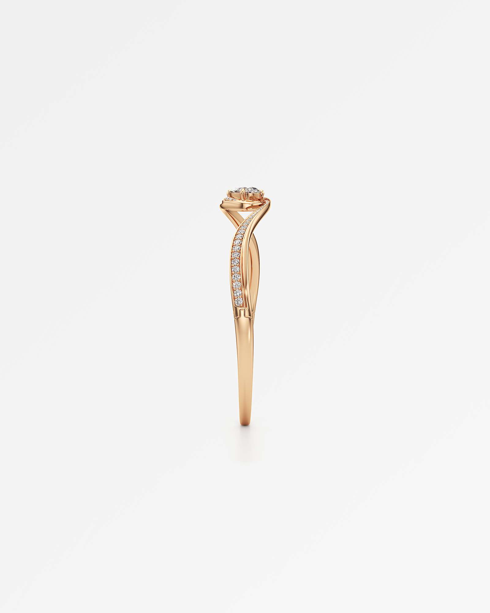 You Sylphine Diamond Bangle, In 14K Rose Gold (2.38 ctw)