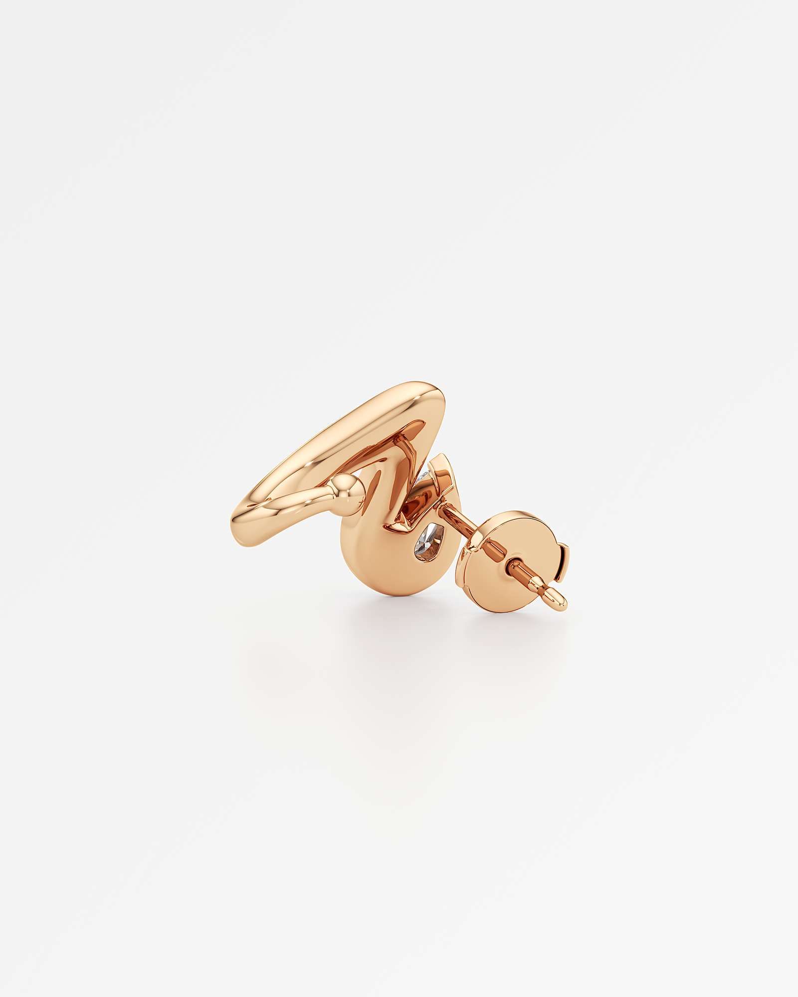 You Tendril Diamond Earrings, in 14K Rose Gold (0.99 ctw)