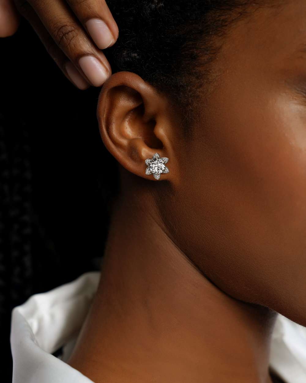 Evora Diamond Stud Earrings