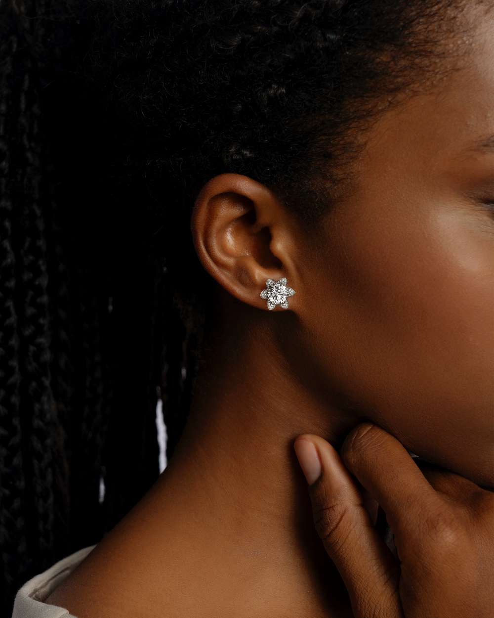 Evora Diamond Stud Earrings