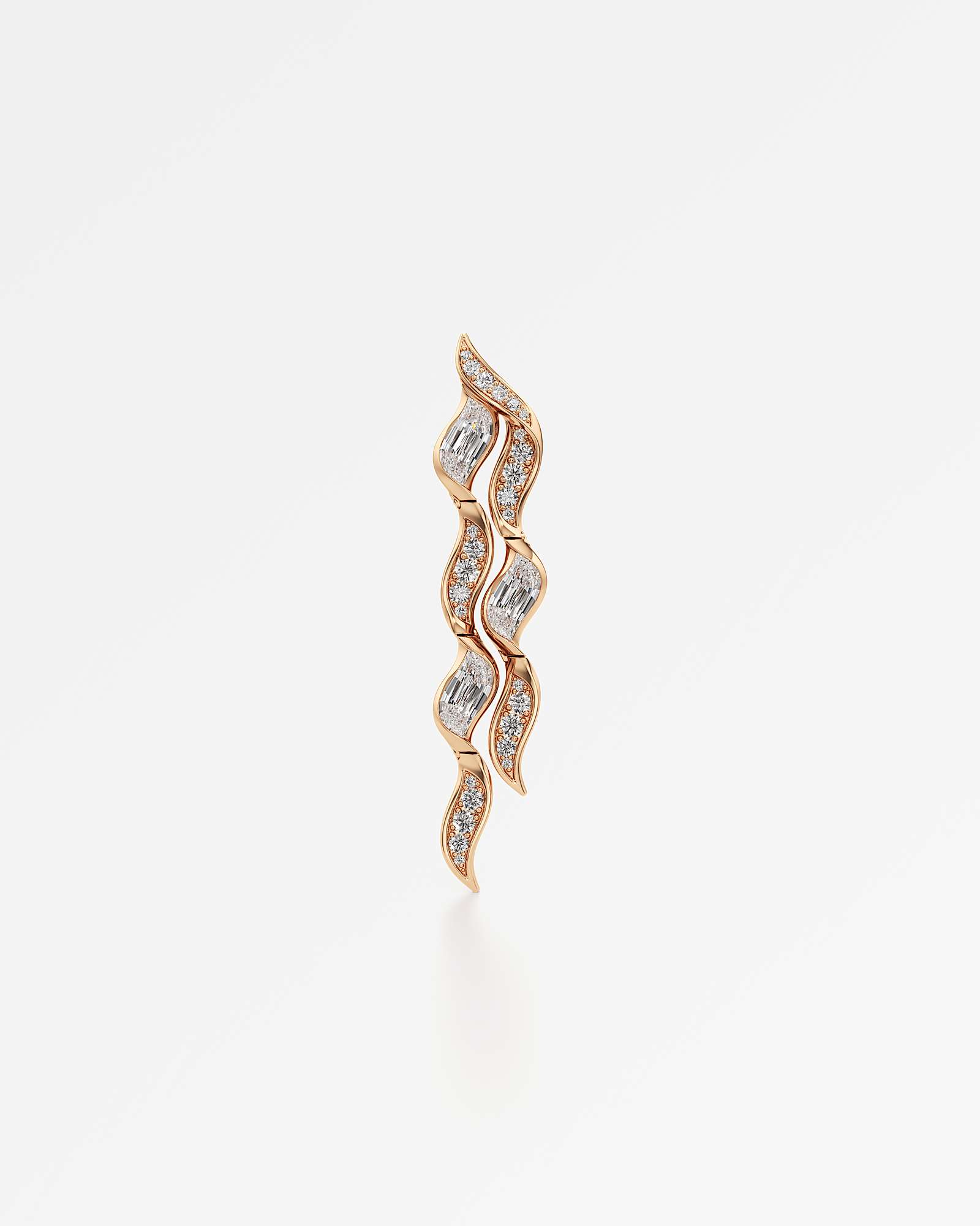 Glimmer Namie Diamond Earrings, In 14K Rose Gold (6.25 ctw)