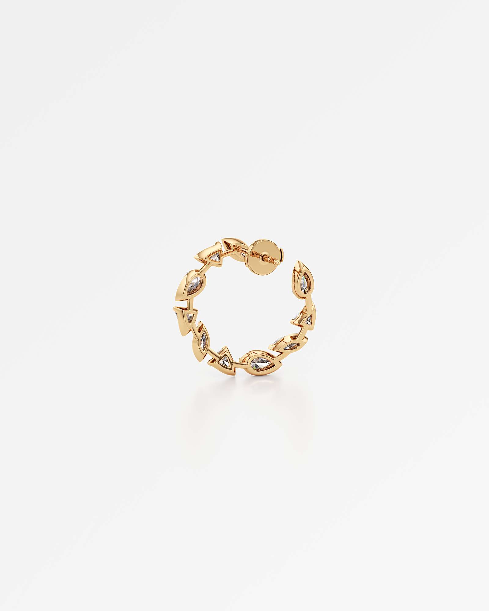 Pinnacle Ragia Diamond Hoop Earrings, In 14K Yellow Gold (2.74 ctw)