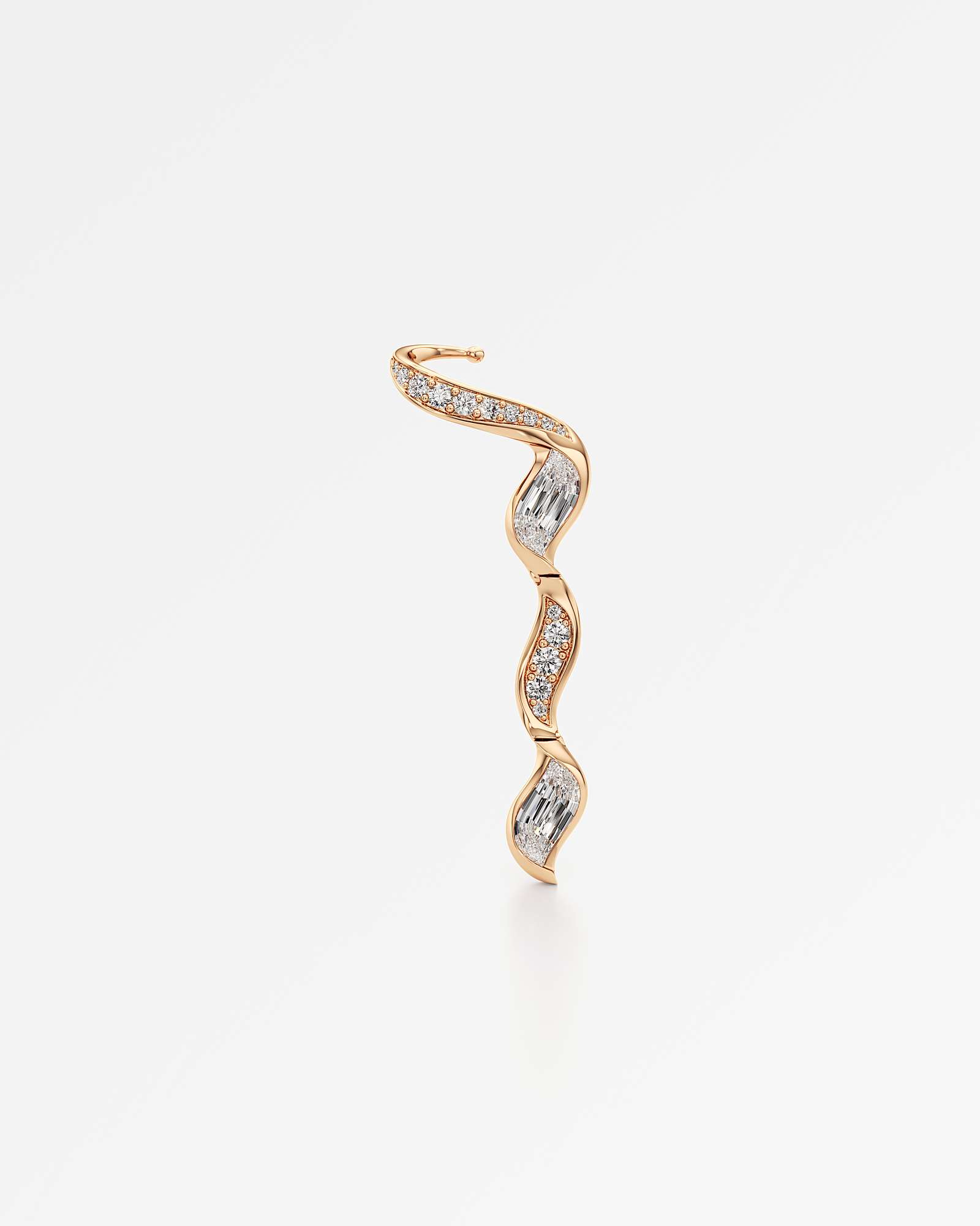Glimmer Reflera Diamond Earrings, In 14K Rose Gold (5.12 ctw)
