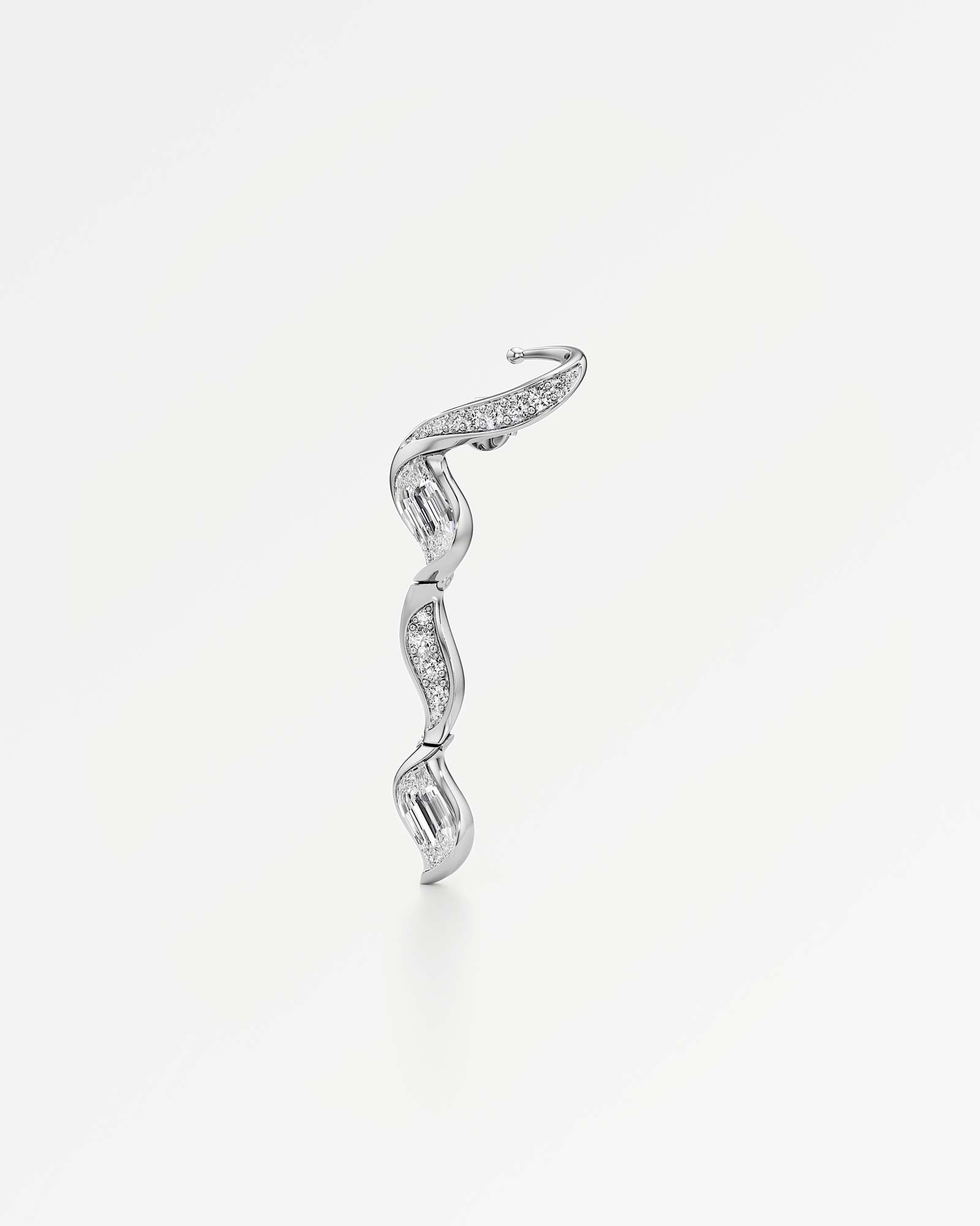 Glimmer Reflera Diamond Earrings, In 14K White Gold (5.12 ctw)
