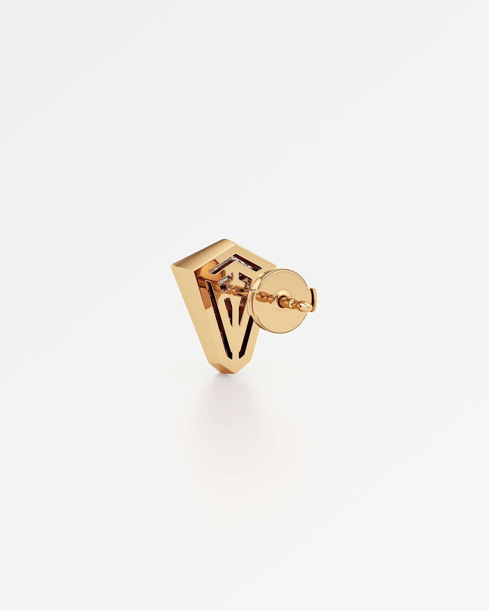 AM To Beyond Speigl Pavé Diamond Stud Earrings, In 14K Yellow Gold (1.09 ctw)
