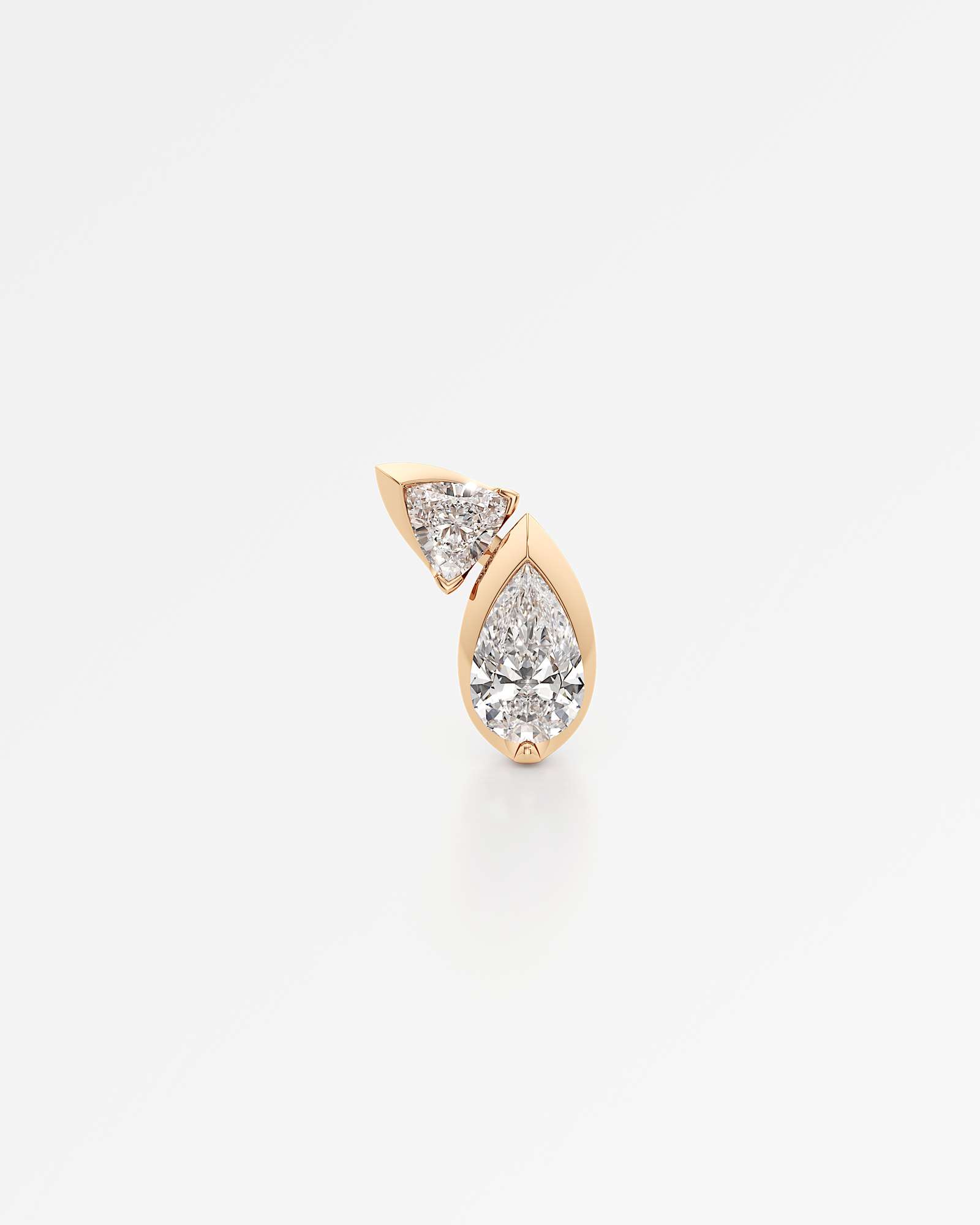 Pinnacle Levenne Diamond Stud Earrings, In 14K Rose Gold (1.64 ctw)