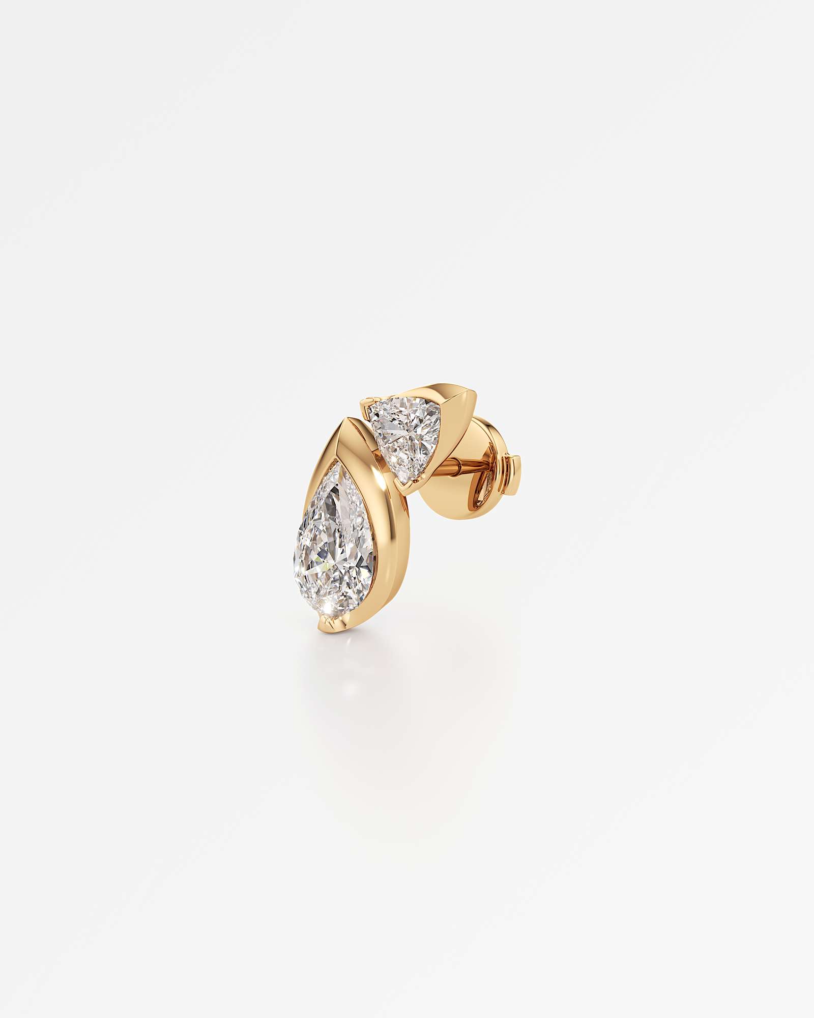 Pinnacle Levenne Diamond Stud Earrings, In 14K Yellow Gold (1.64 ctw)