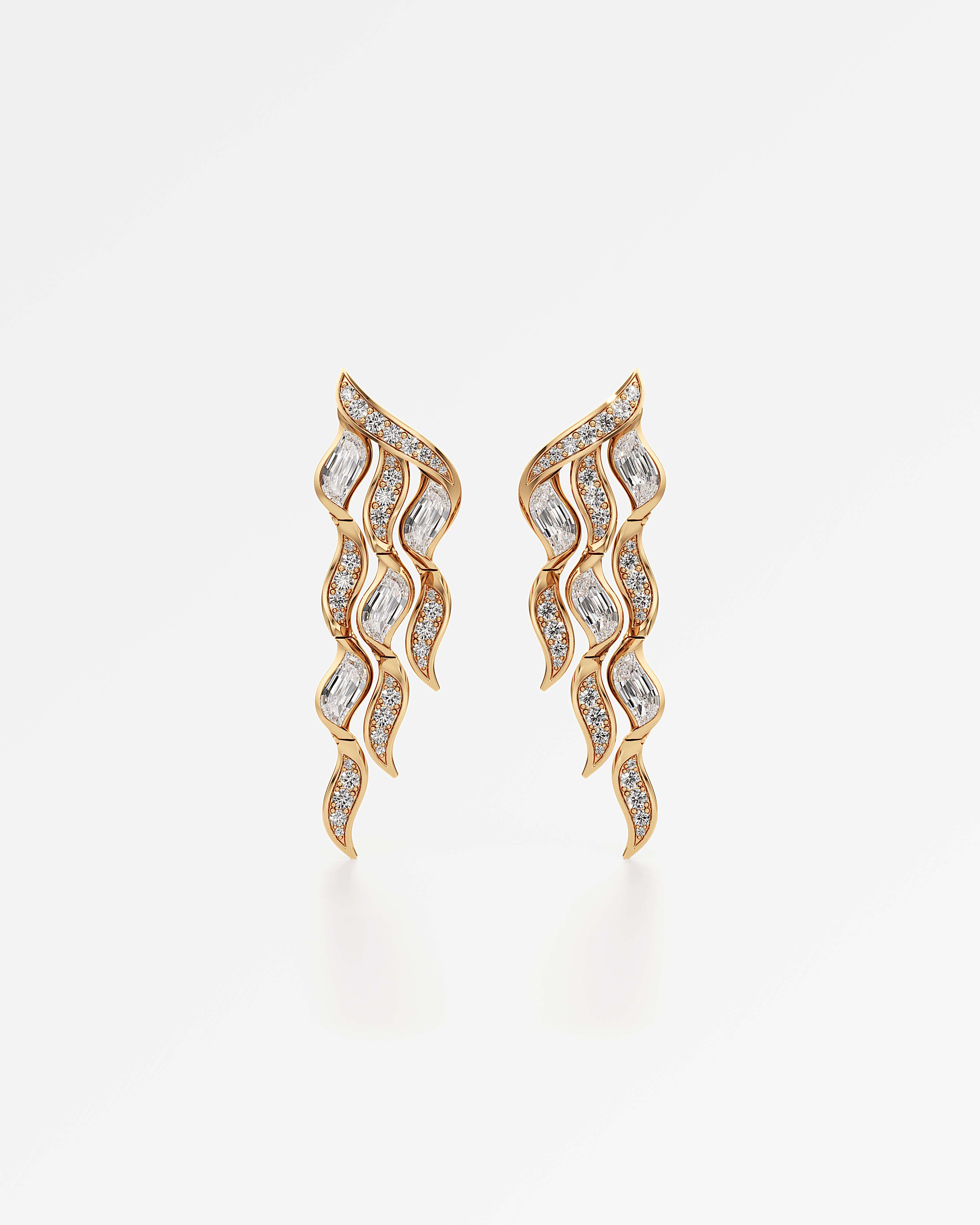 Glimmer Namiére Diamond Earrings, In 14K Yellow Gold (8.53 ctw)