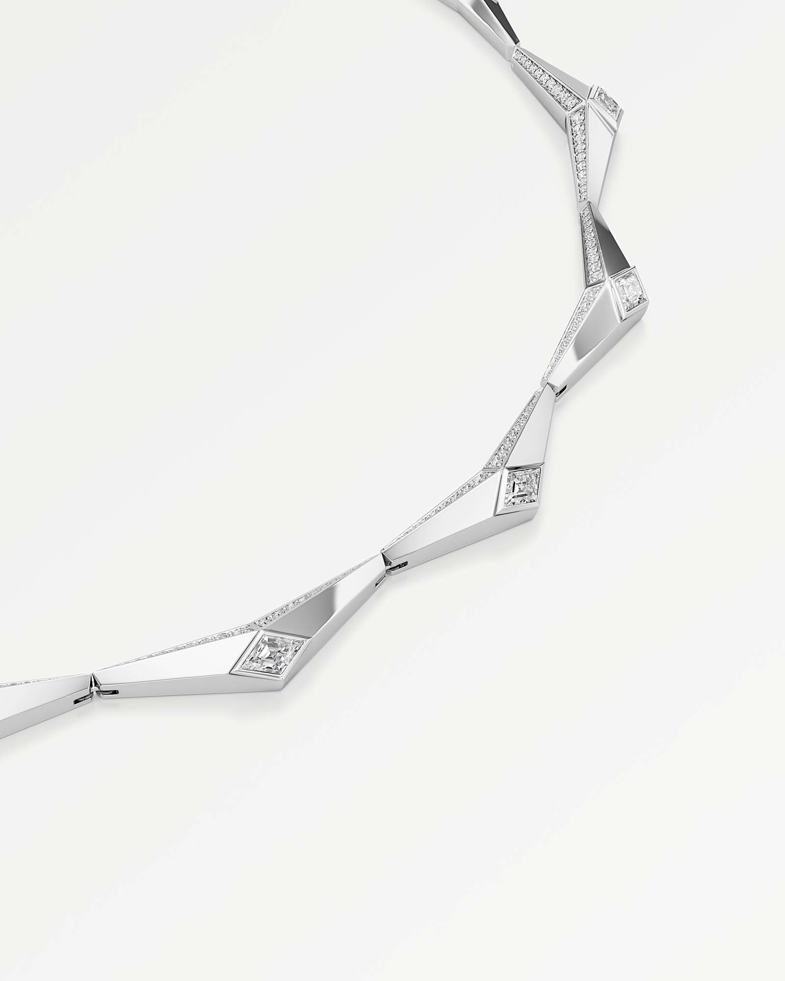 AM To Beyond Aspira Diamond Necklace, In 14K White Gold (4.75 ctw)