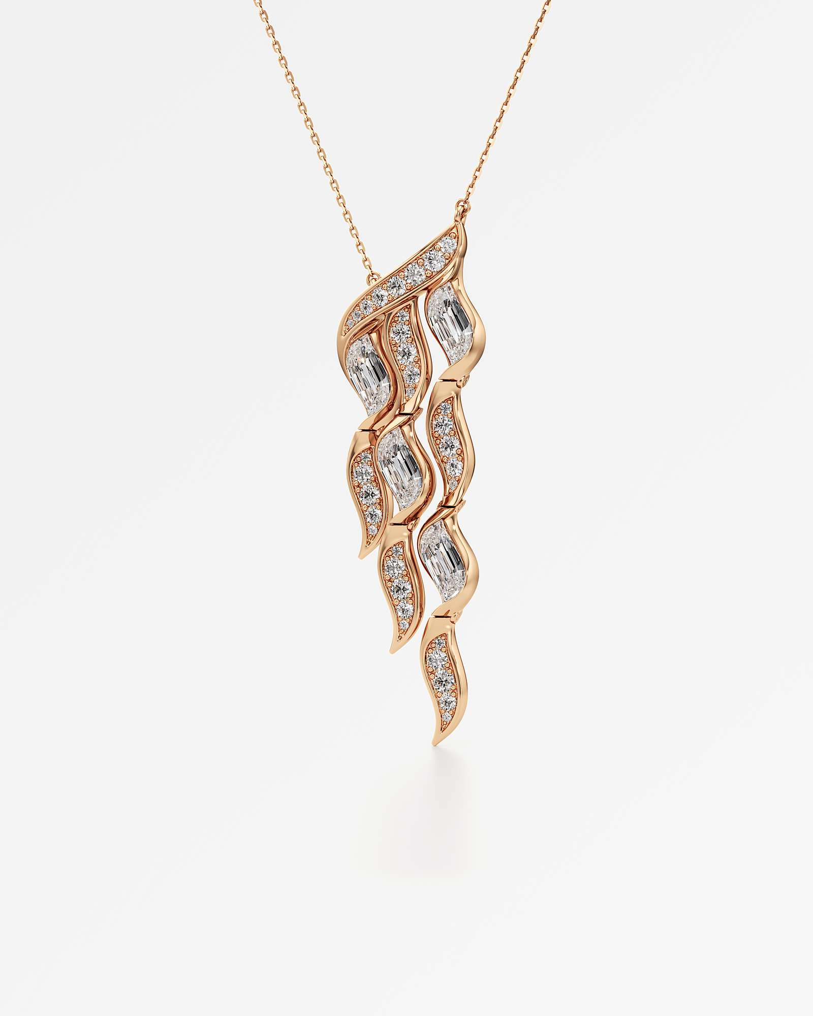 Glimmer Namiere Diamond Pendant, In 14K Rose Gold (5.60 ctw)