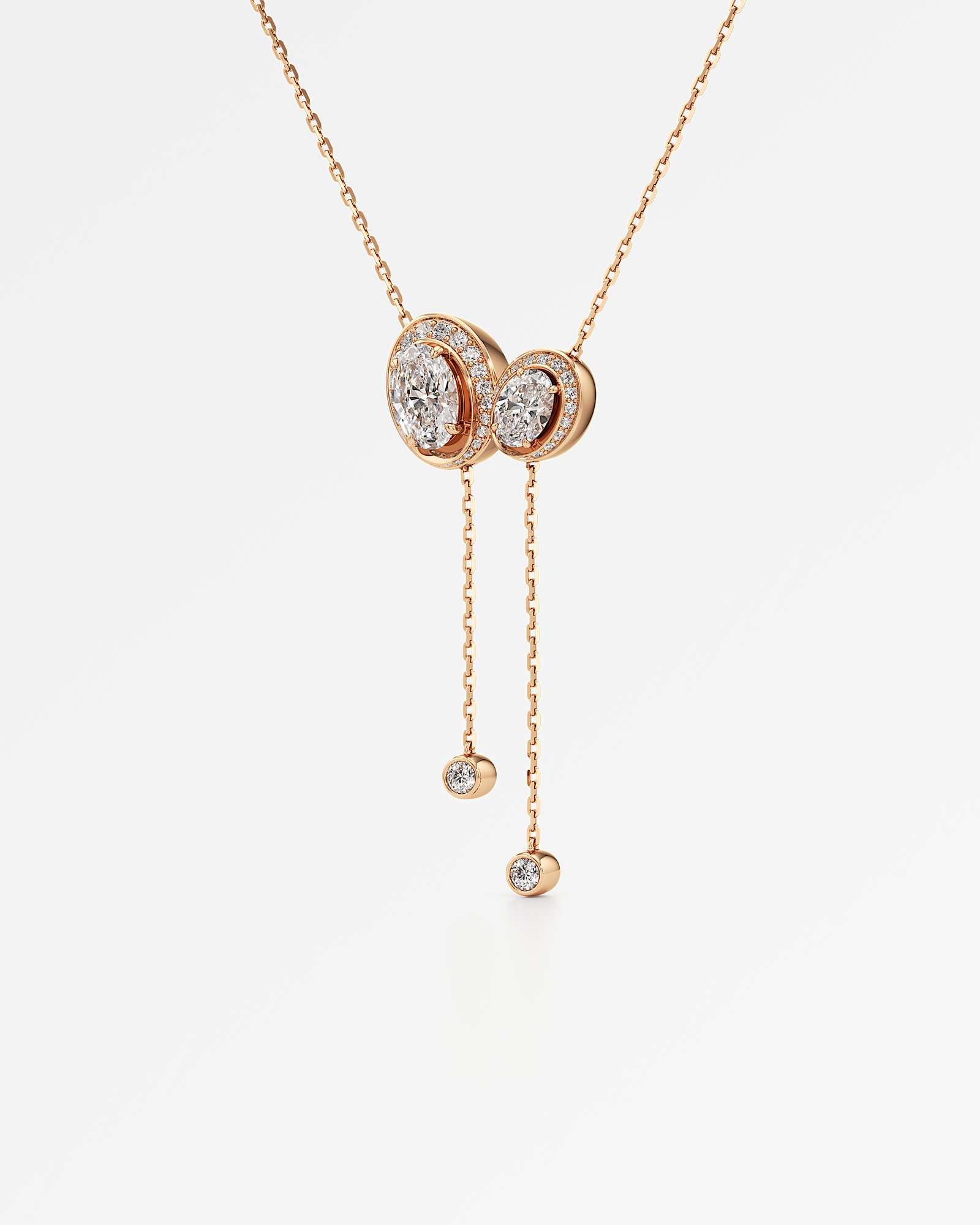 HELD Solune Diamond Necklace, In 14K Rose Gold (2.03 ctw)