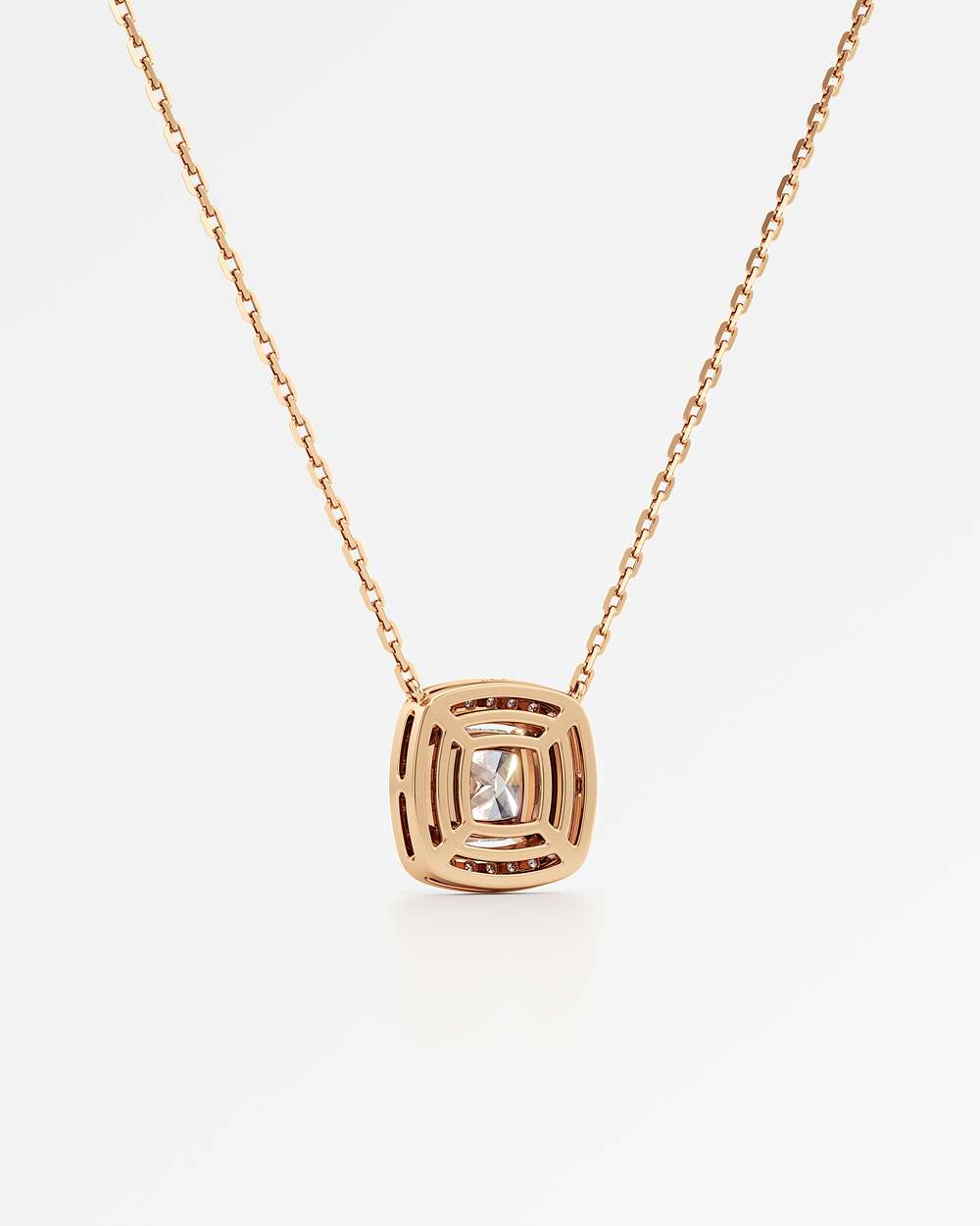 Celeste Diamond Halo Necklace