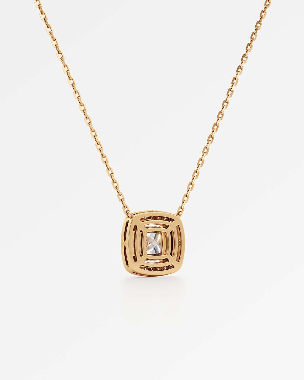 Celeste Diamond Halo Necklace