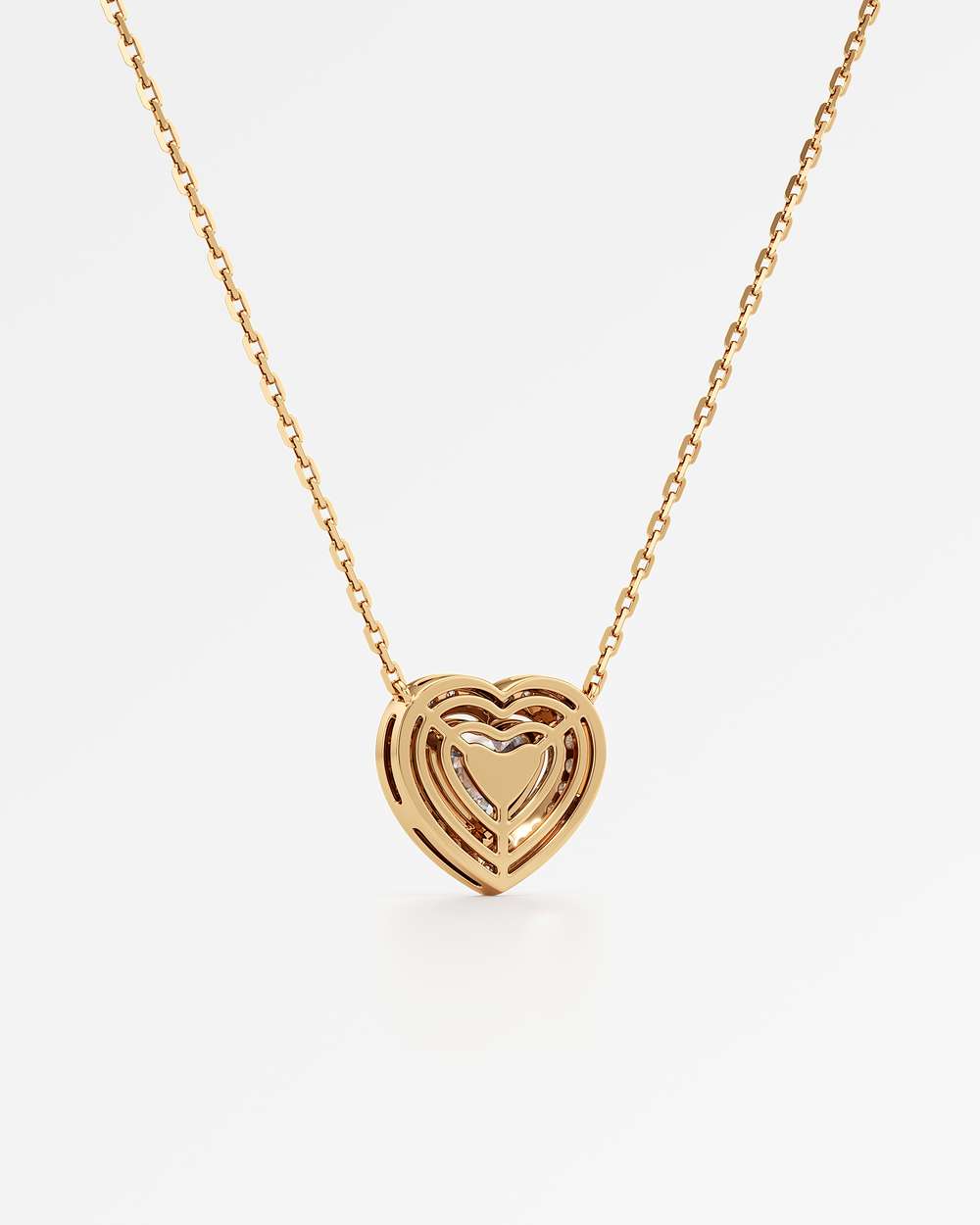 Celeste Diamond Halo Necklace