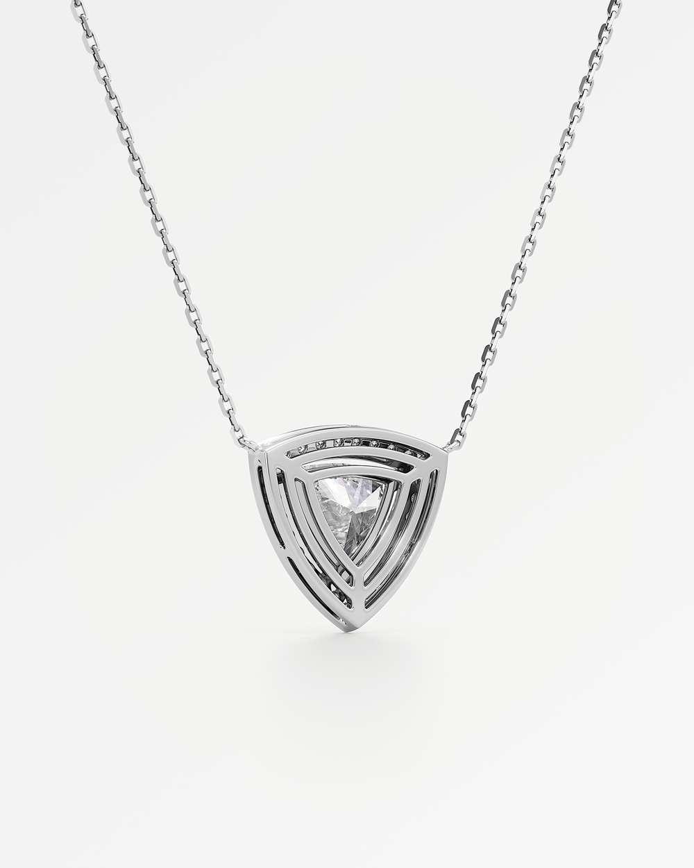 Celeste Diamond Halo Necklace