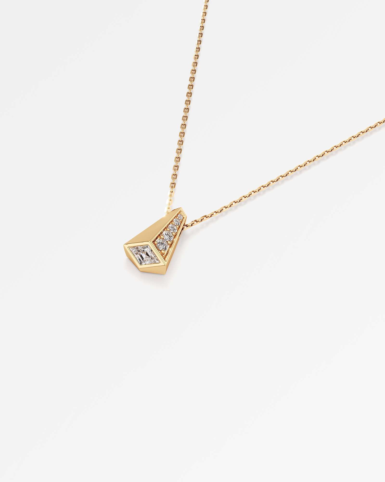 AM To Beyond Elvion Pavé Diamond Pendant, in 14K Yellow Gold (0.45 ctw)
