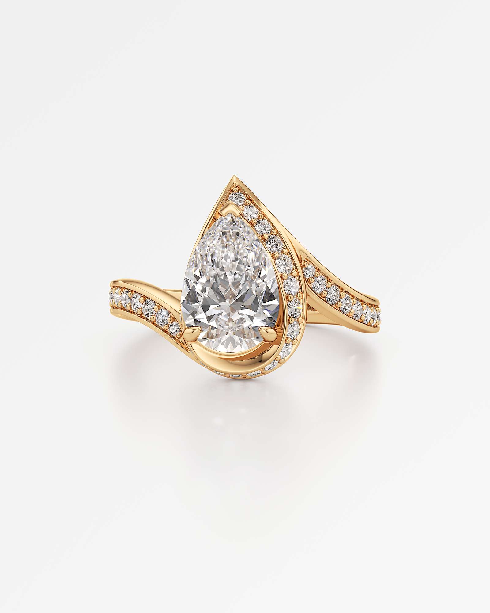 You Nautilus Diamond Engagement Ring, in 14K Yellow Gold (1.96 ctw)