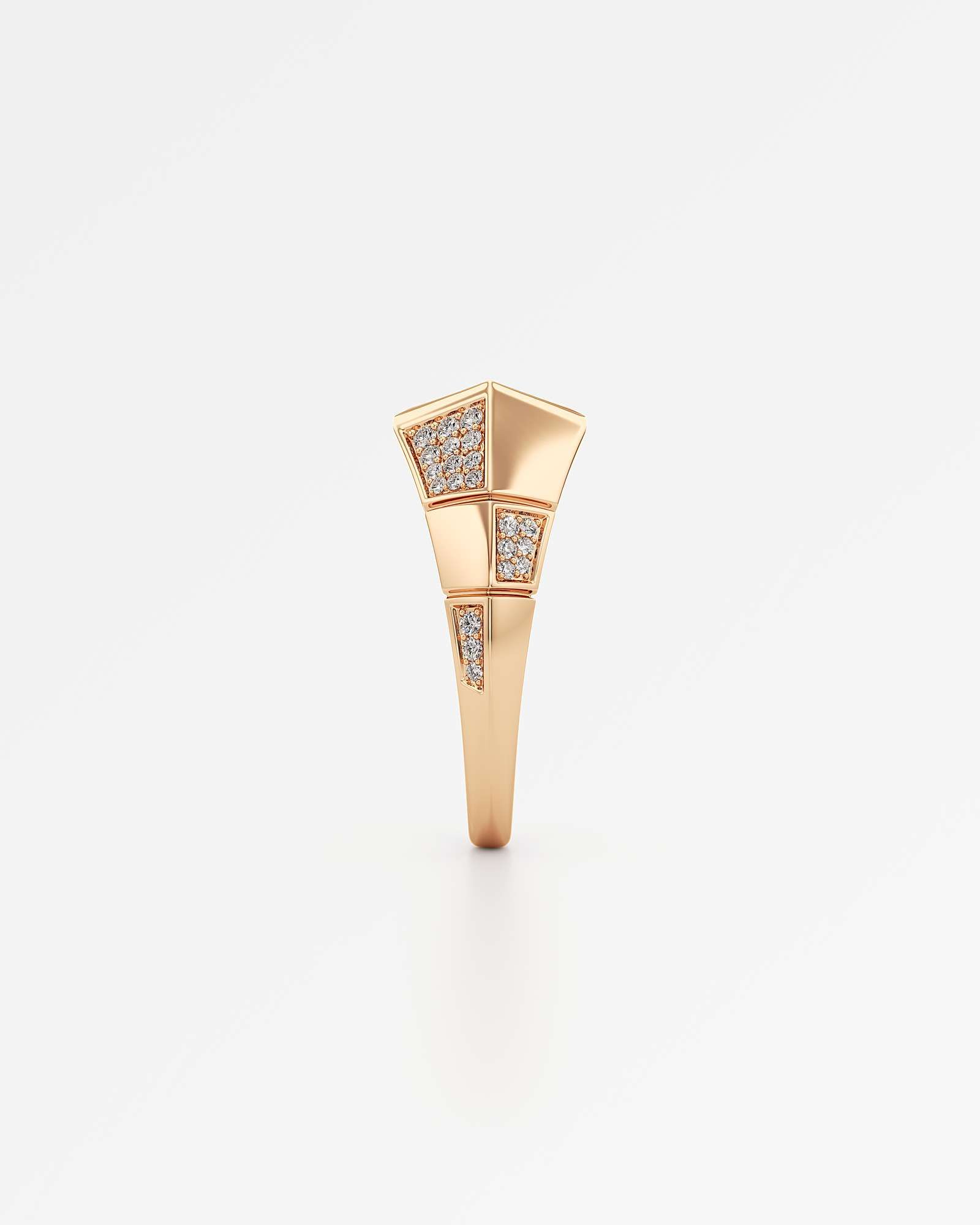 AM To Beyond Overture Diamond Ring, in 18K Rose Gold (1.09 ctw)