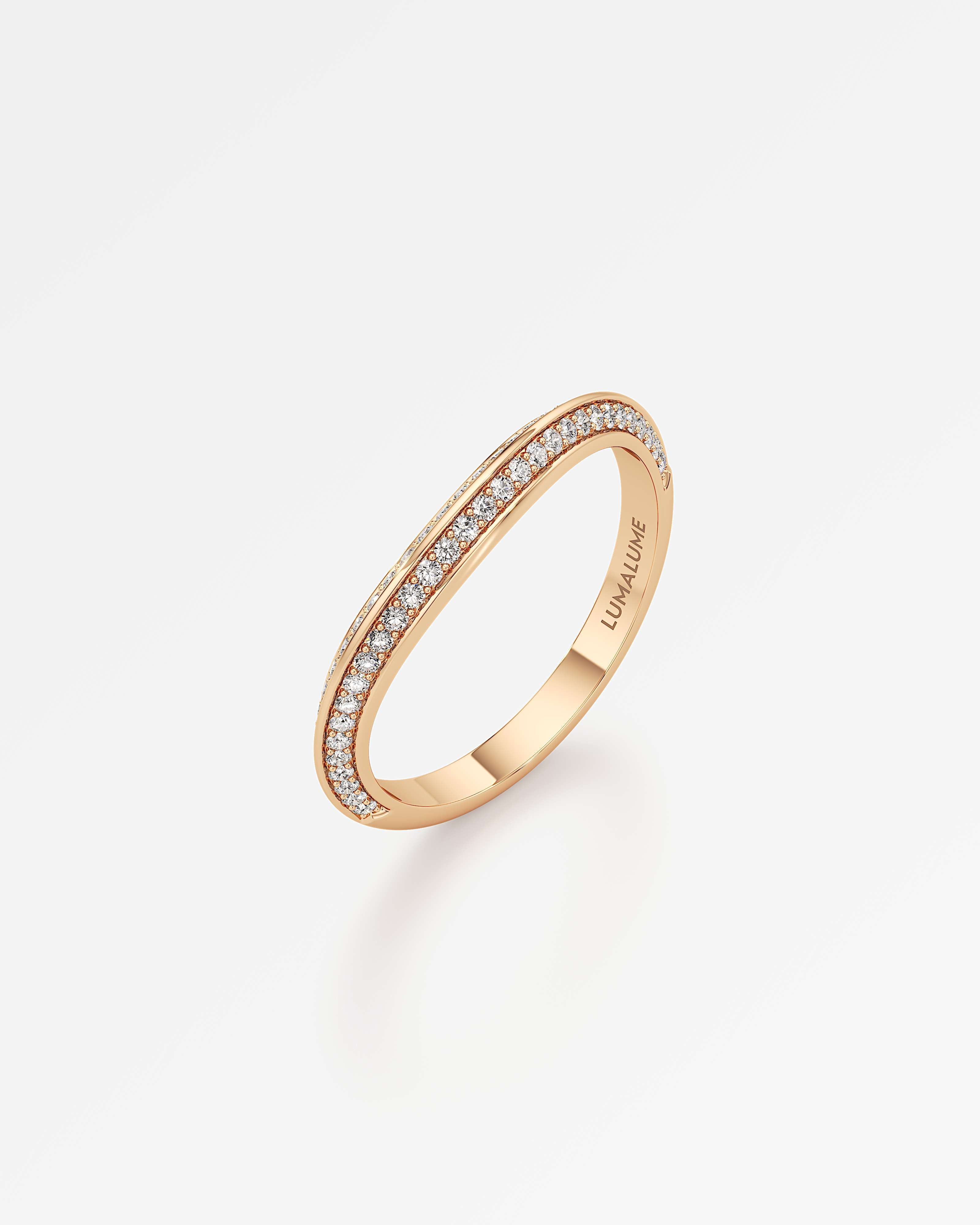 Velara Vérina Pavé Diamond Wedding Band, in 14K Rose Gold (0.27 ctw)
