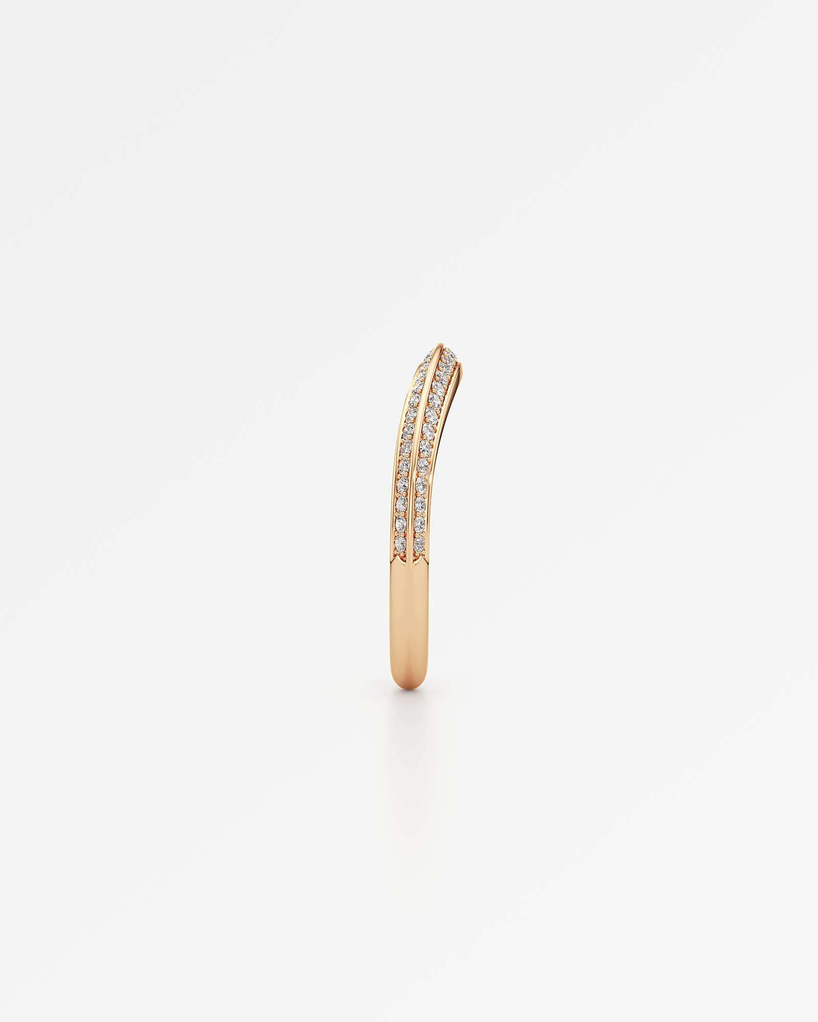 Velara Vérina Pavé Diamond Wedding Band, in 14K Rose Gold (0.27 ctw)