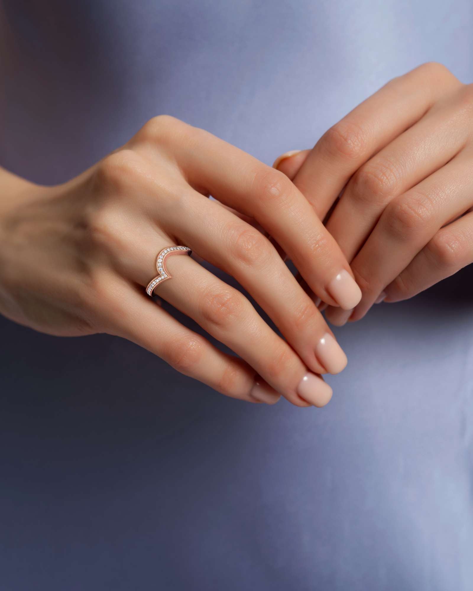 You Camino Diamond Band, in 14K Rose Gold (0.32 ctw)