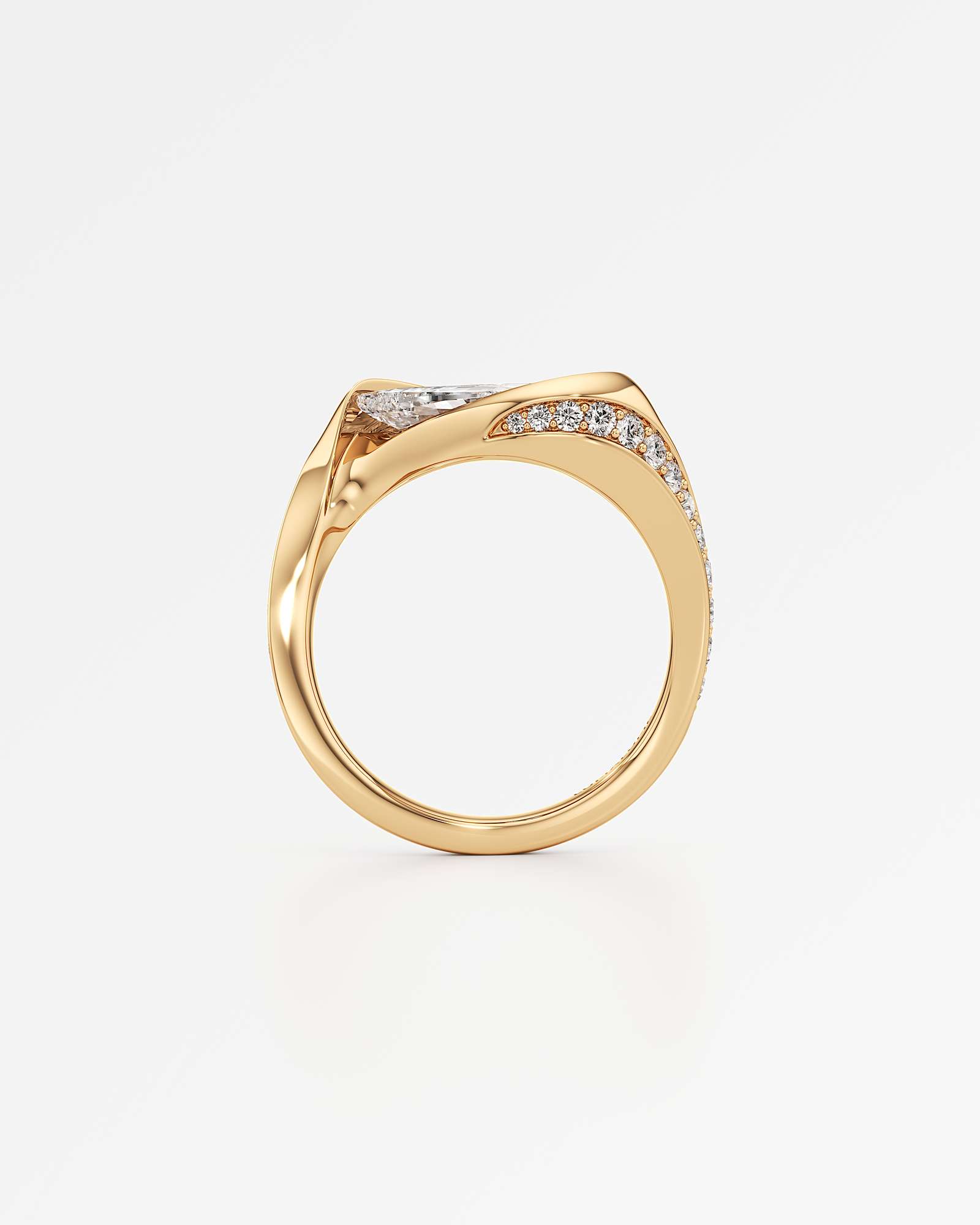 Glimmer Olena Diamond Ring, In 14K Yellow Gold (2.48 ctw)