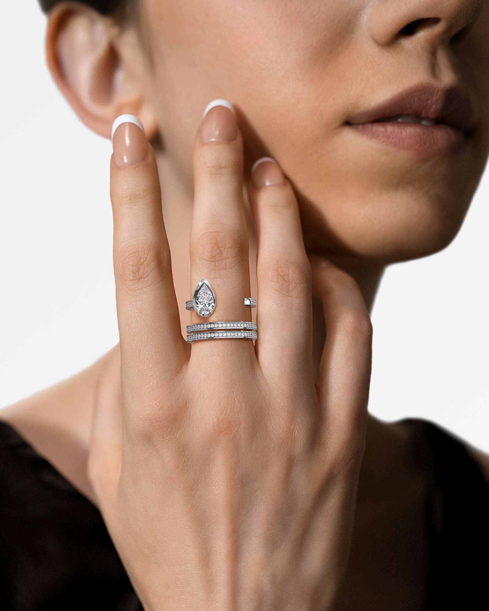 Pinnacle Apecia Diamond Ring, In 14K White Gold (1.20 ctw)