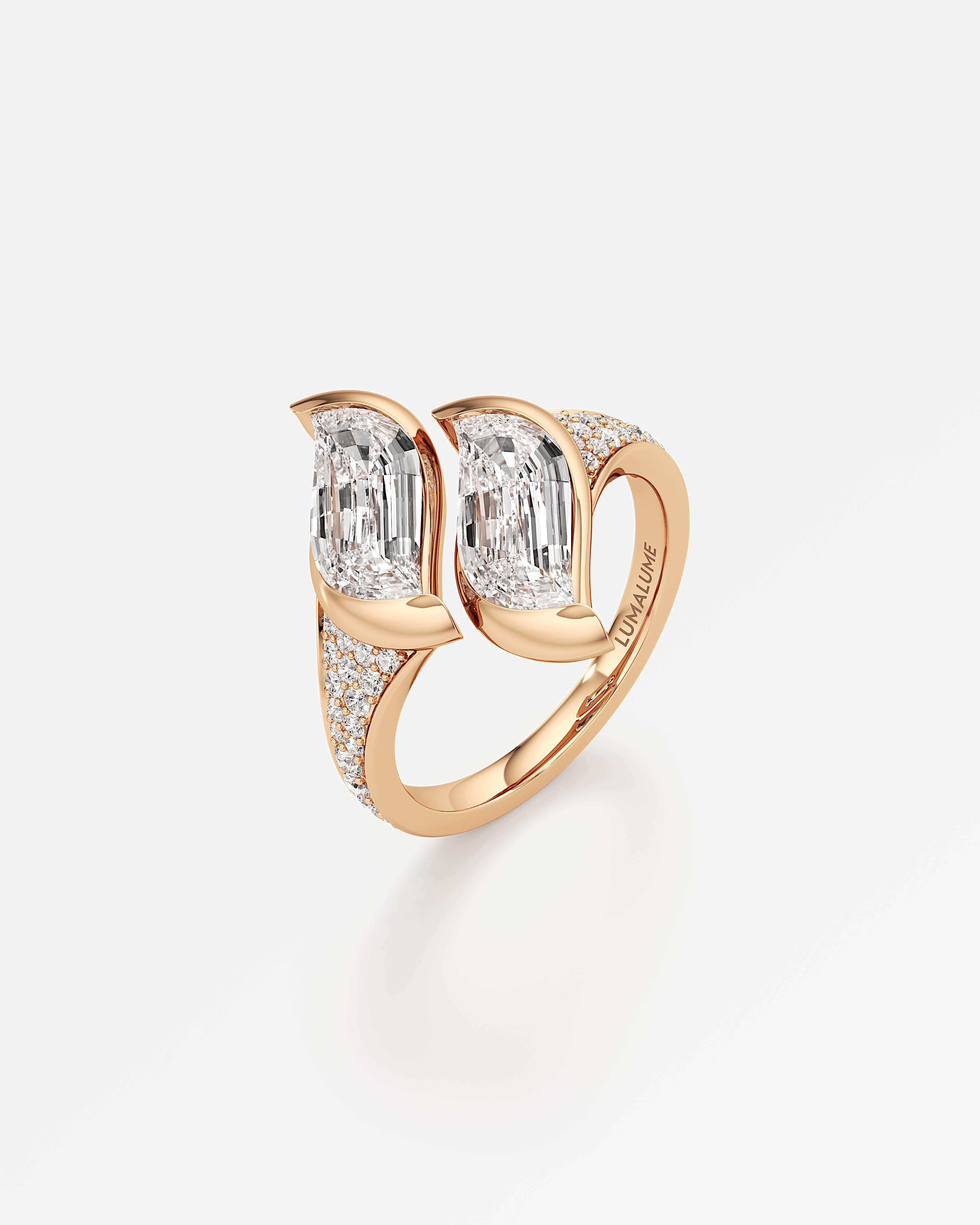 Glimmer Aquene Diamond Ring, In 14K Rose Gold (2.34 ctw)