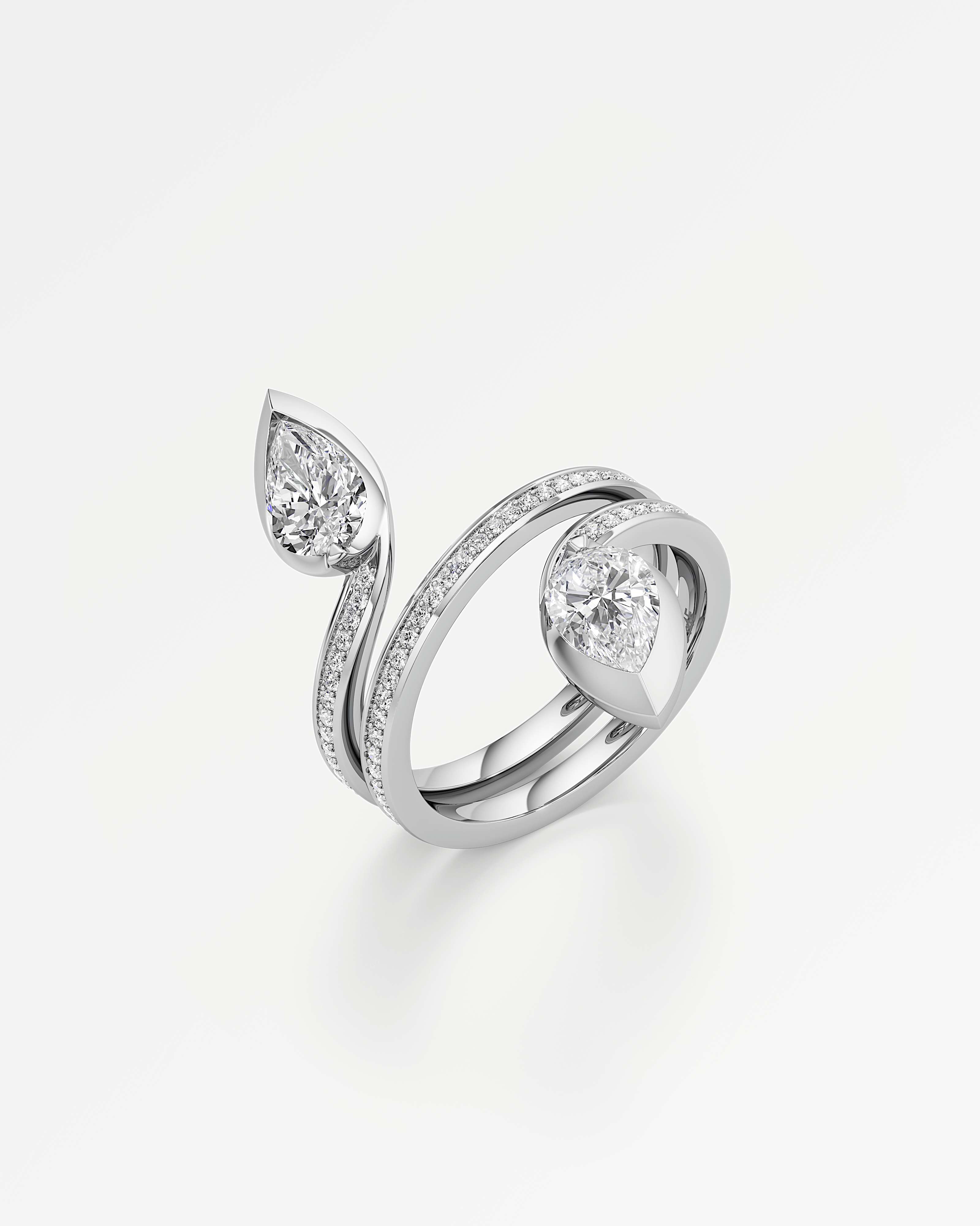 Pinnacle Serralynn Diamond Ring, In 14K White Gold (1.72 ctw)