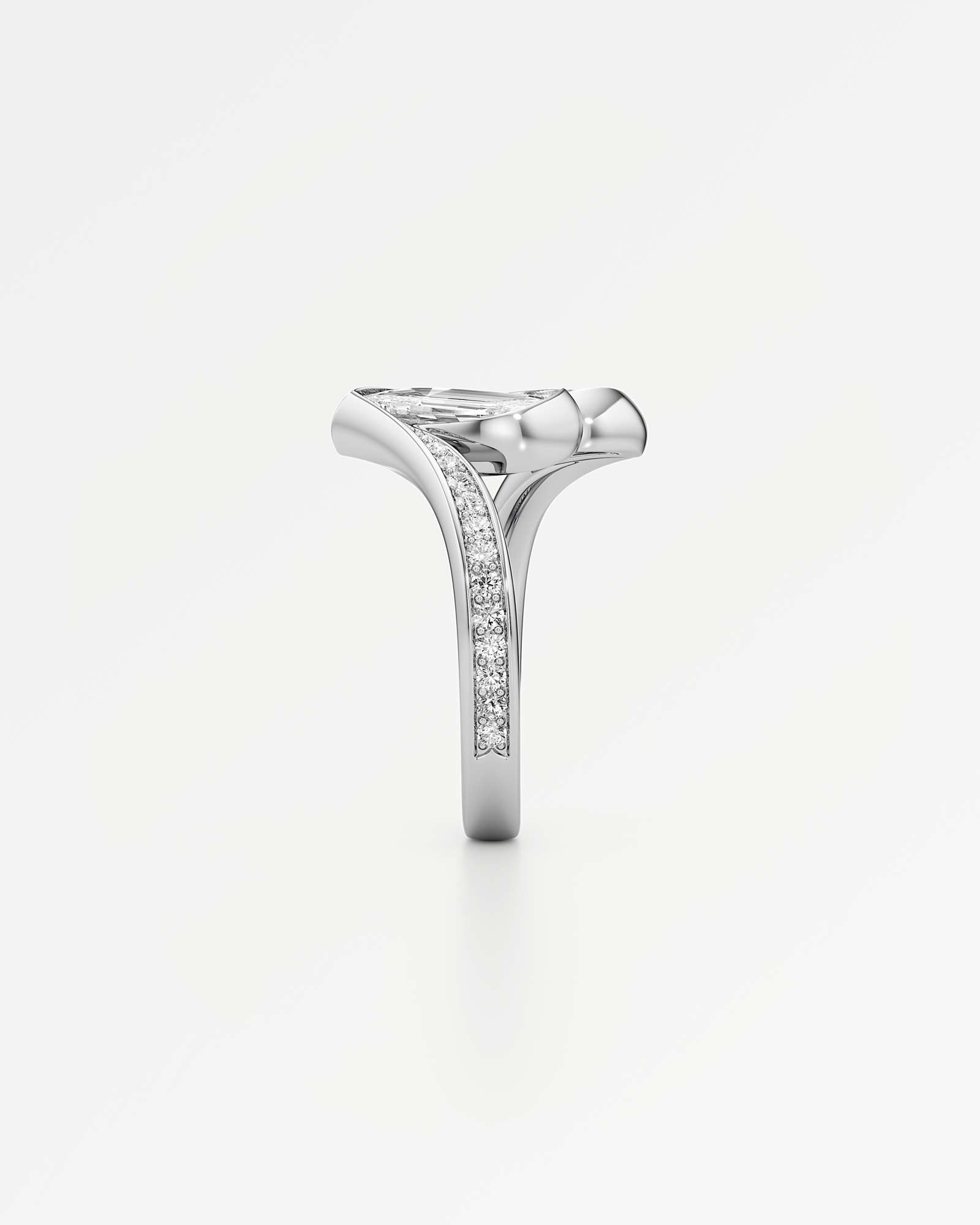 Glimmer Mareal Diamond Ring, In 14K White Gold (1.73 ctw)