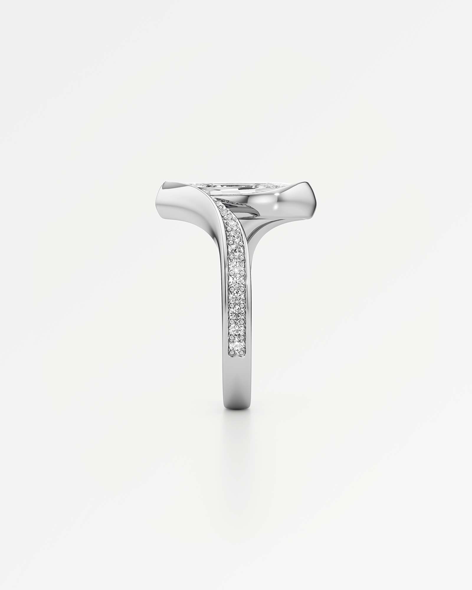Glimmer Olaine Diamond Ring, In 14K White Gold (2.31 ctw)