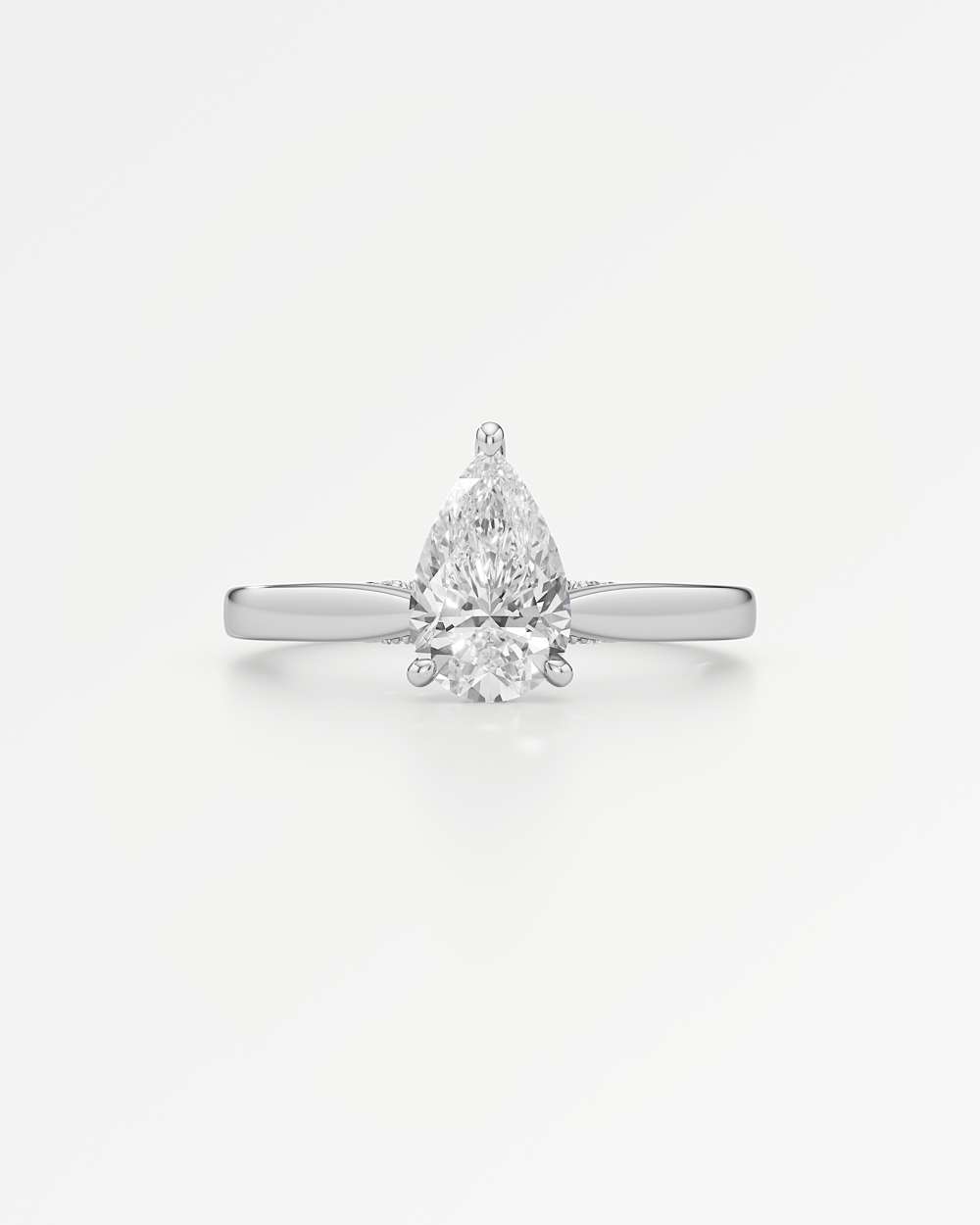 Eleanor Hidden Halo Diamond Engagement Ring