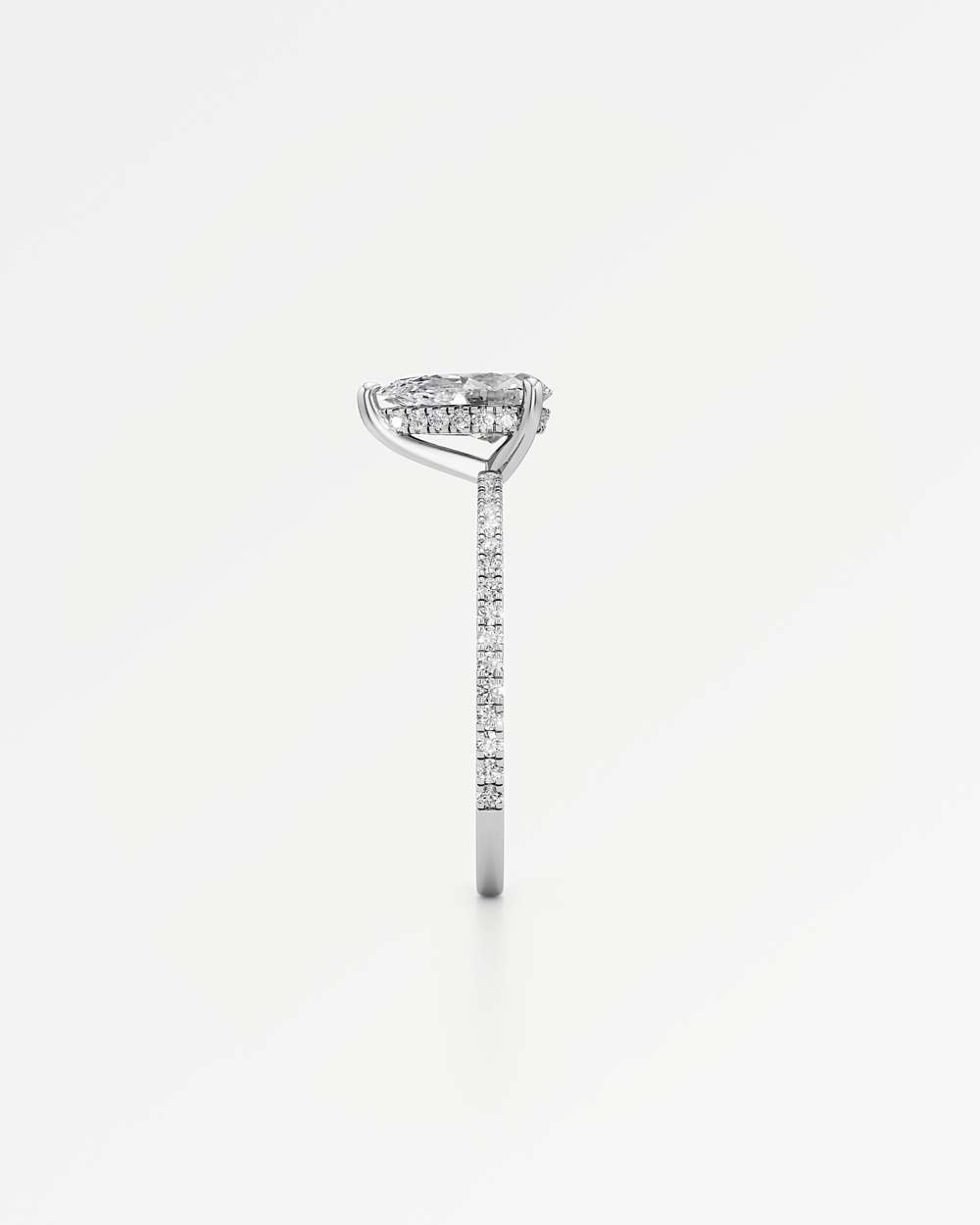 Elsa Hidden Halo Diamond Engagement Ring