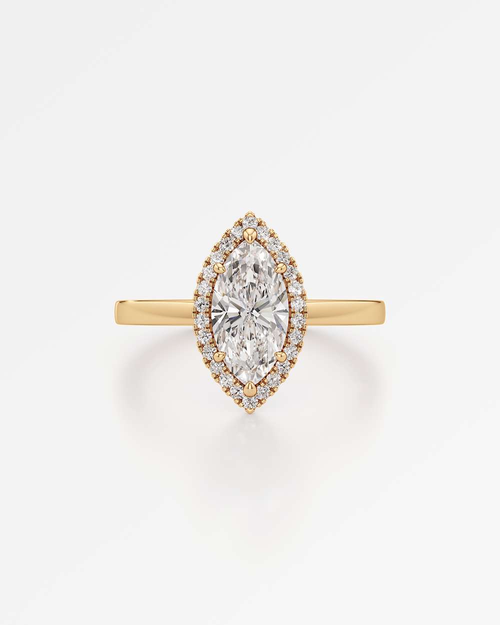 Elin Halo Diamond Engagement Ring