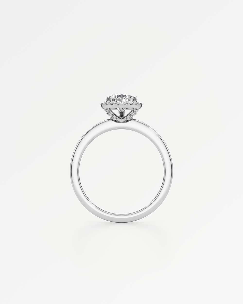Elin Halo Diamond Engagement Ring