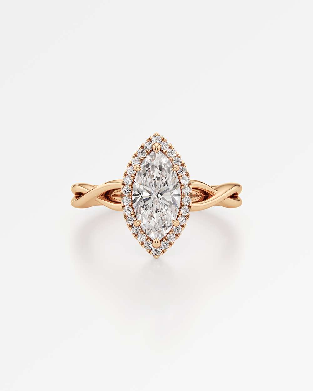 Amelia Halo Diamond Engagement Ring