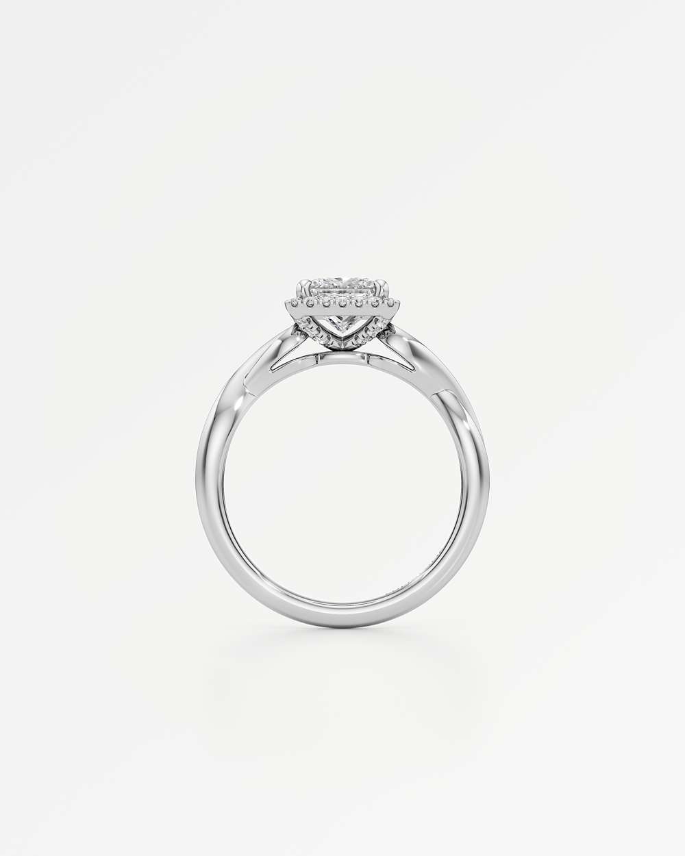 Amelia Halo Diamond Engagement Ring
