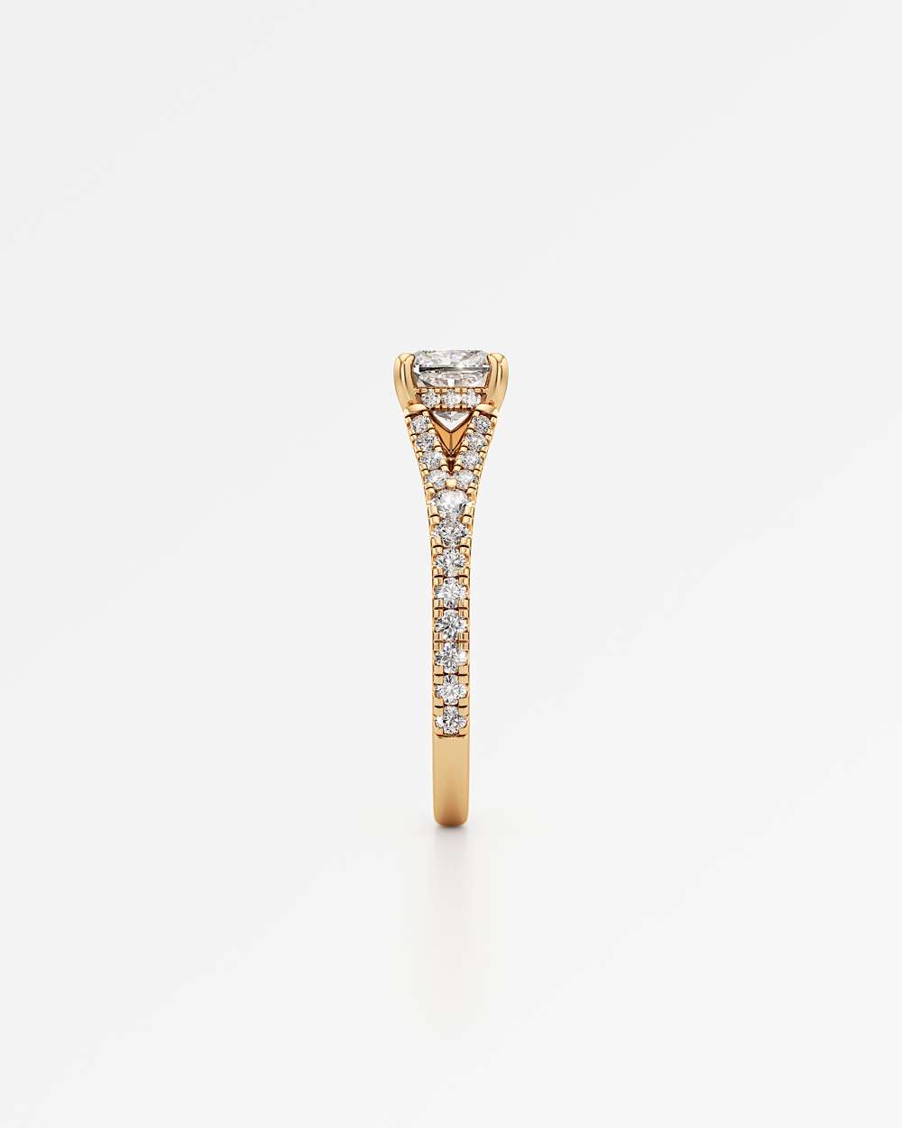 Marisol Hidden Halo Diamond Engagement Ring