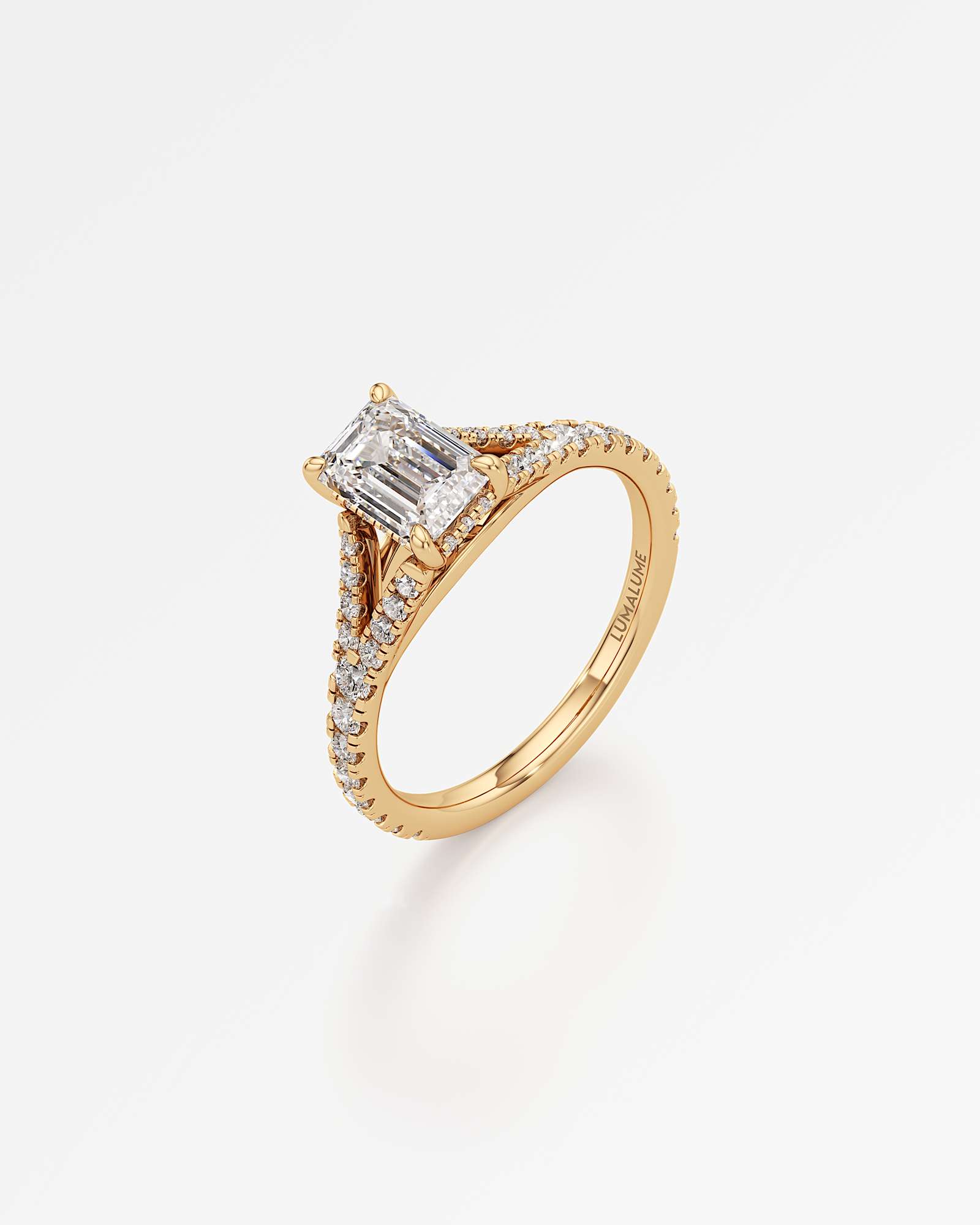 Marisol Hidden Halo Diamond Engagement Ring