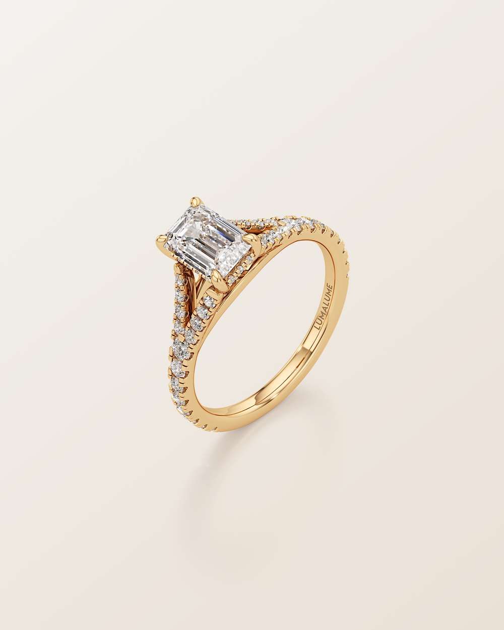 Marisol Hidden Halo Diamond Engagement Ring