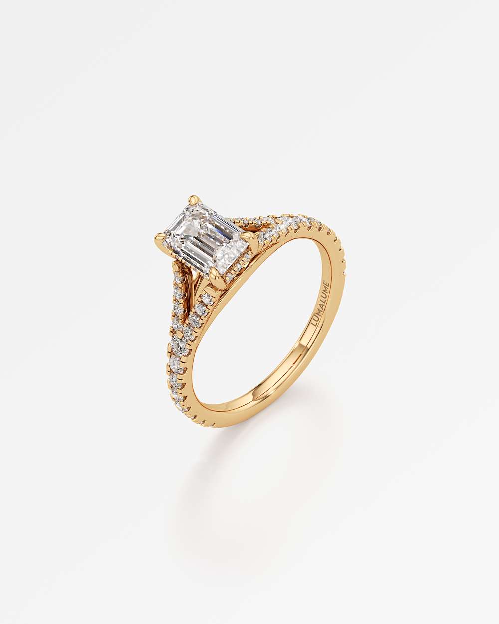 Marisol Hidden Halo Diamond Engagement Ring