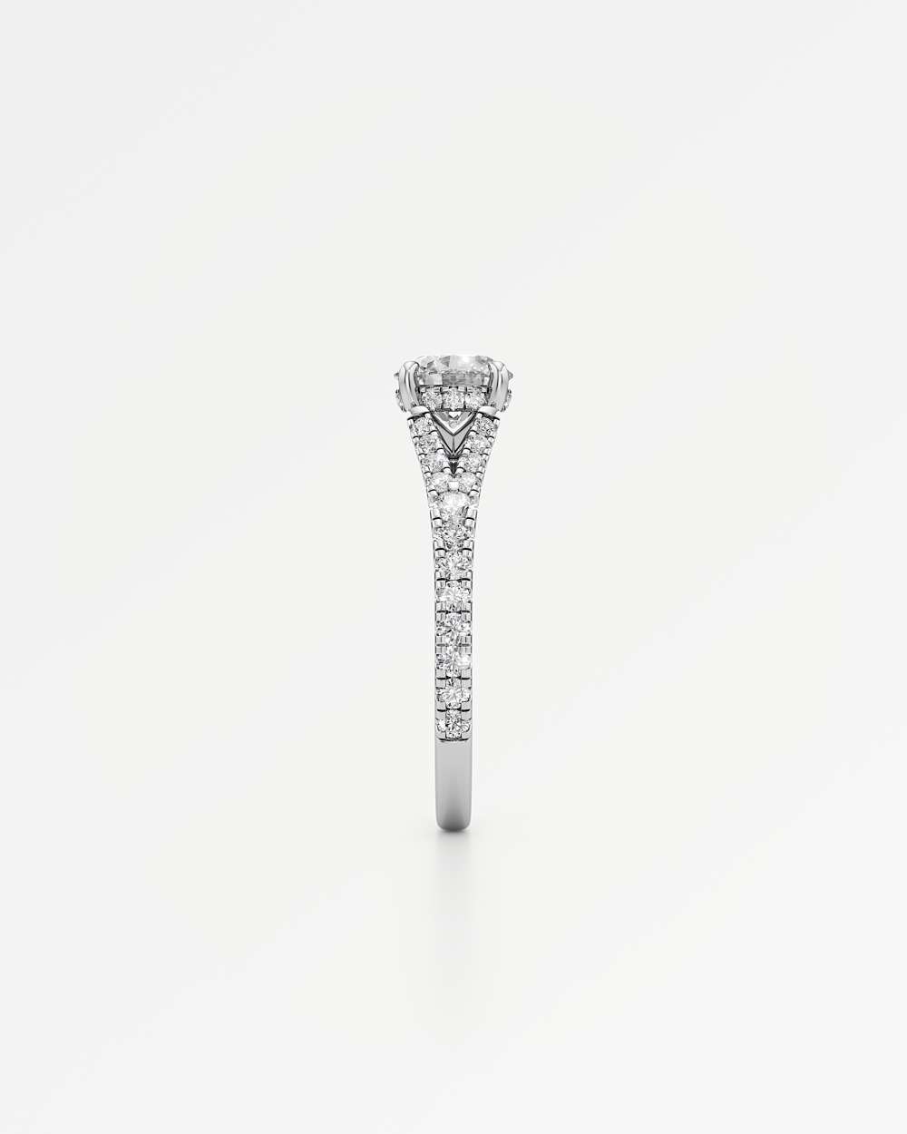 Marisol Hidden Halo Diamond Engagement Ring